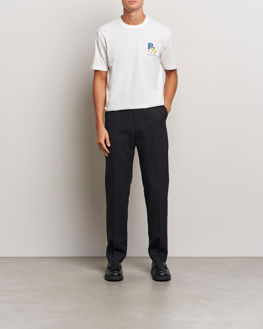 Men | T-Shirts | PS Paul Smith | PS Zebra Crew Neck T-Shirt White