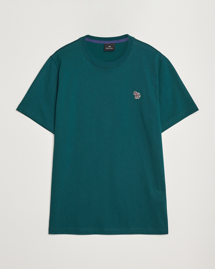 Men | T-Shirts | PS Paul Smith | Organic Cotton Zebra T-Shirt Green