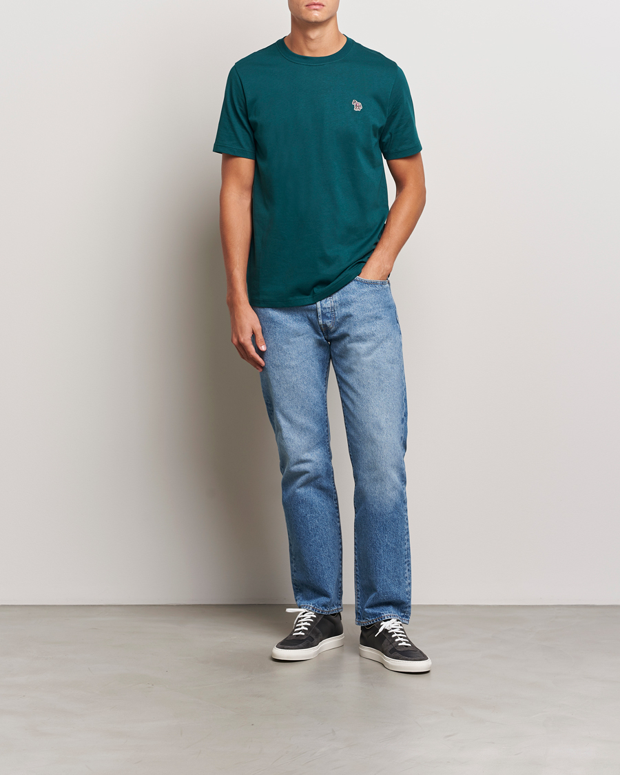 Men | T-Shirts | PS Paul Smith | Organic Cotton Zebra T-Shirt Green