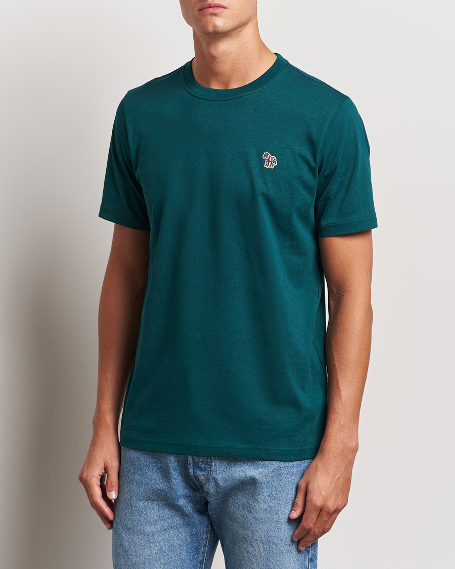 Men | T-Shirts | PS Paul Smith | Organic Cotton Zebra T-Shirt Green