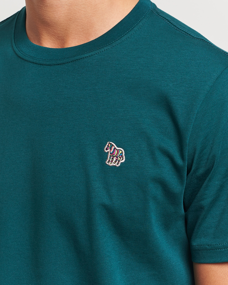 Men | T-Shirts | PS Paul Smith | Organic Cotton Zebra T-Shirt Green