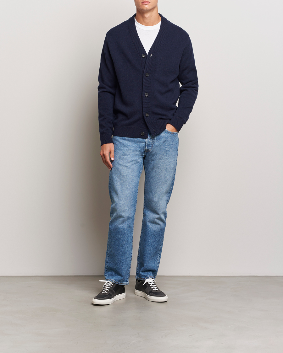 Men | Sweaters & Knitwear | PS Paul Smith | Merino Wool Cardigan Navy