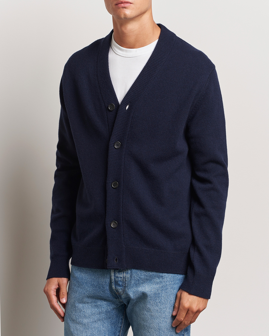 Men | Sweaters & Knitwear | PS Paul Smith | Merino Wool Cardigan Navy