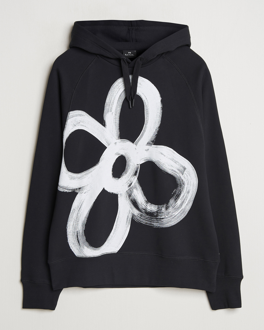 Men | Sweaters & Knitwear | PS Paul Smith | Happy Flower Hoodie Black
