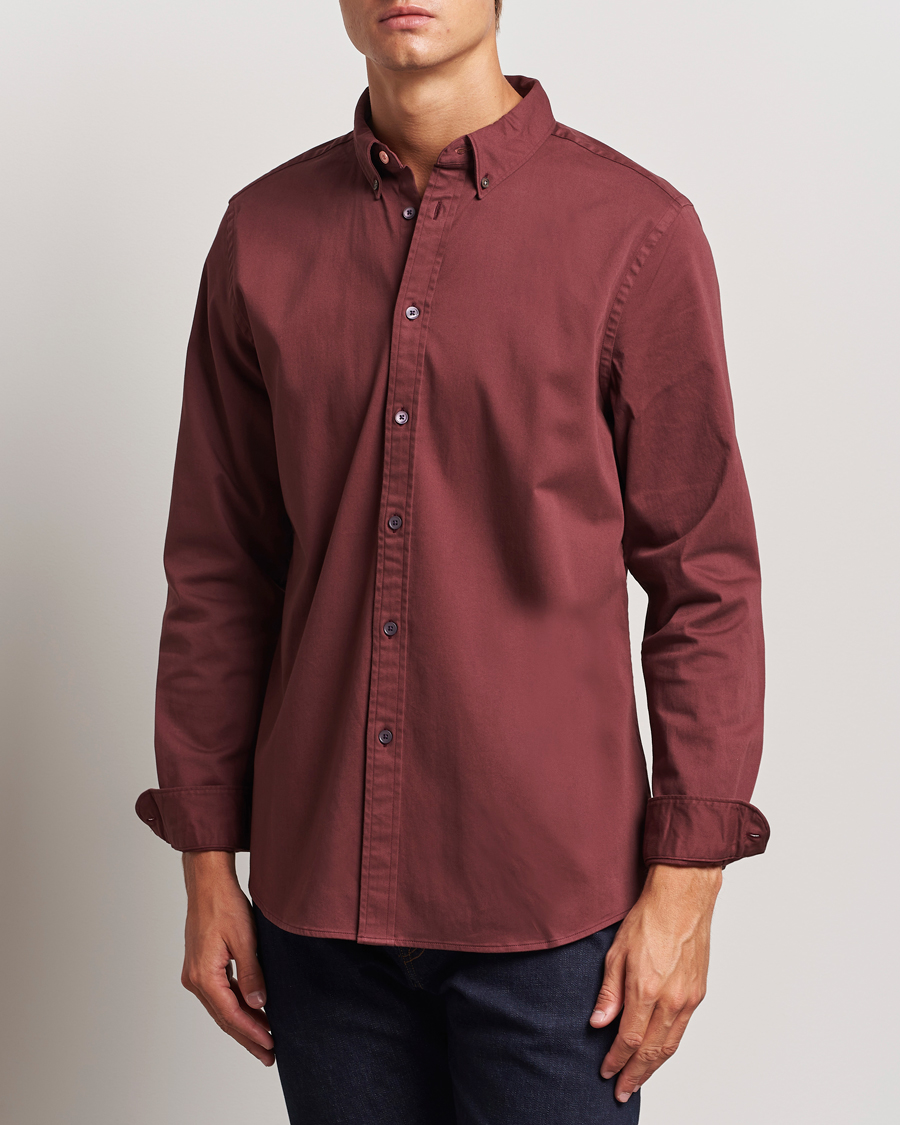 Men | Shirts | PS Paul Smith | Regular Fit Cotton Shirt Dark Red