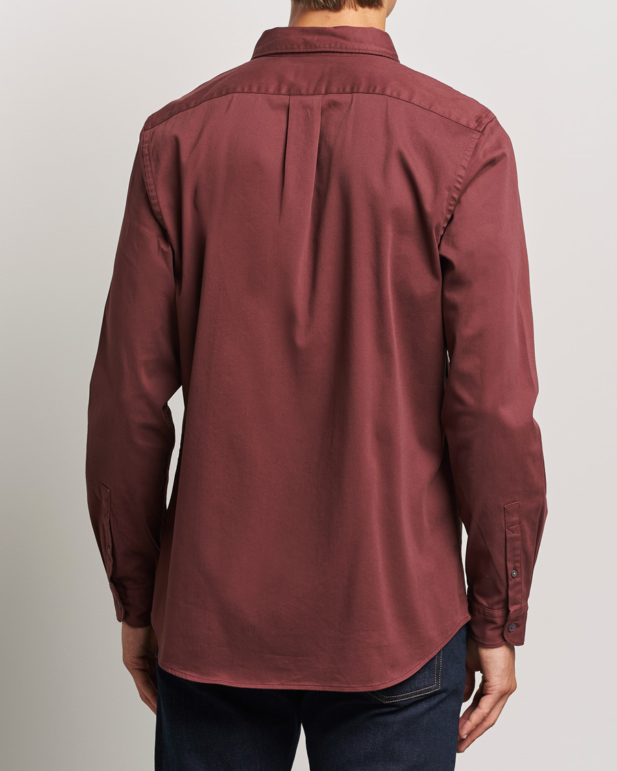 Men | Shirts | PS Paul Smith | Regular Fit Cotton Shirt Dark Red