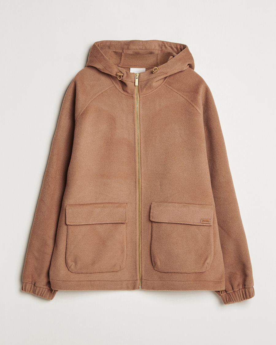 Men | Coats & Jackets | Drôle de Monsieur | La Veste Capuche Wool Camel