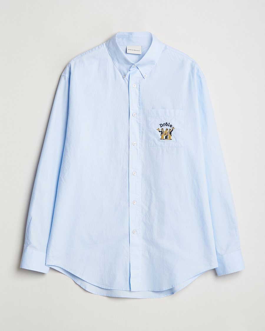 Men | Shirts | Drôle de Monsieur | Oxford Shirt Light Blue