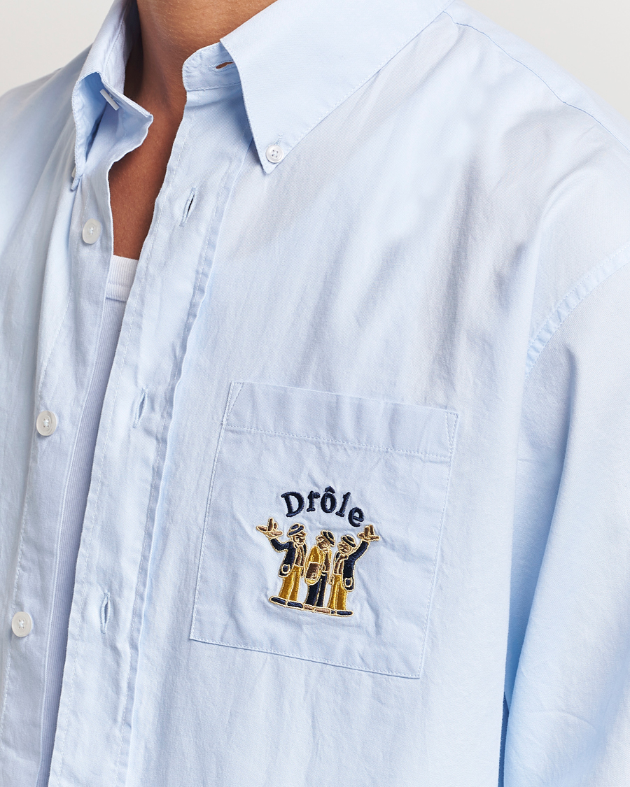 Men | Shirts | Drôle de Monsieur | Oxford Shirt Light Blue
