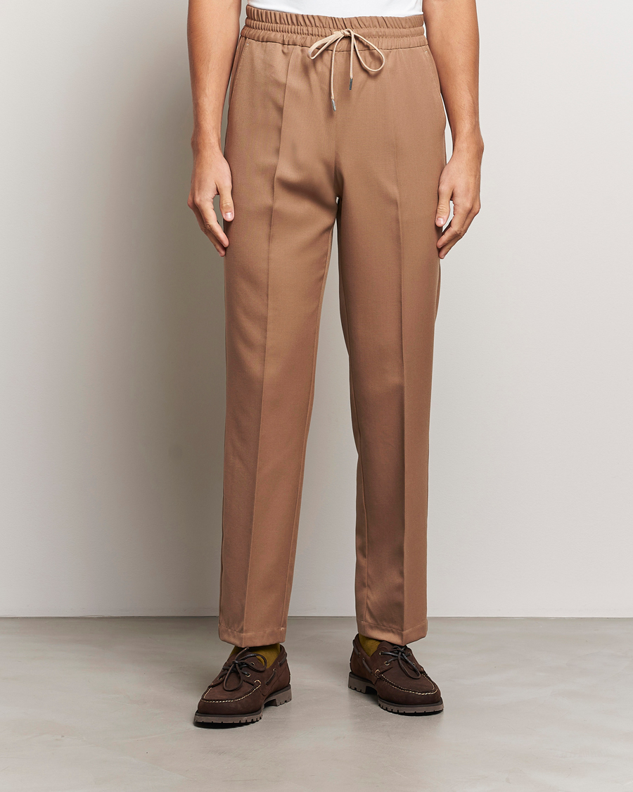 Men | Trousers | Drôle de Monsieur | Drawstring Trousers Brown