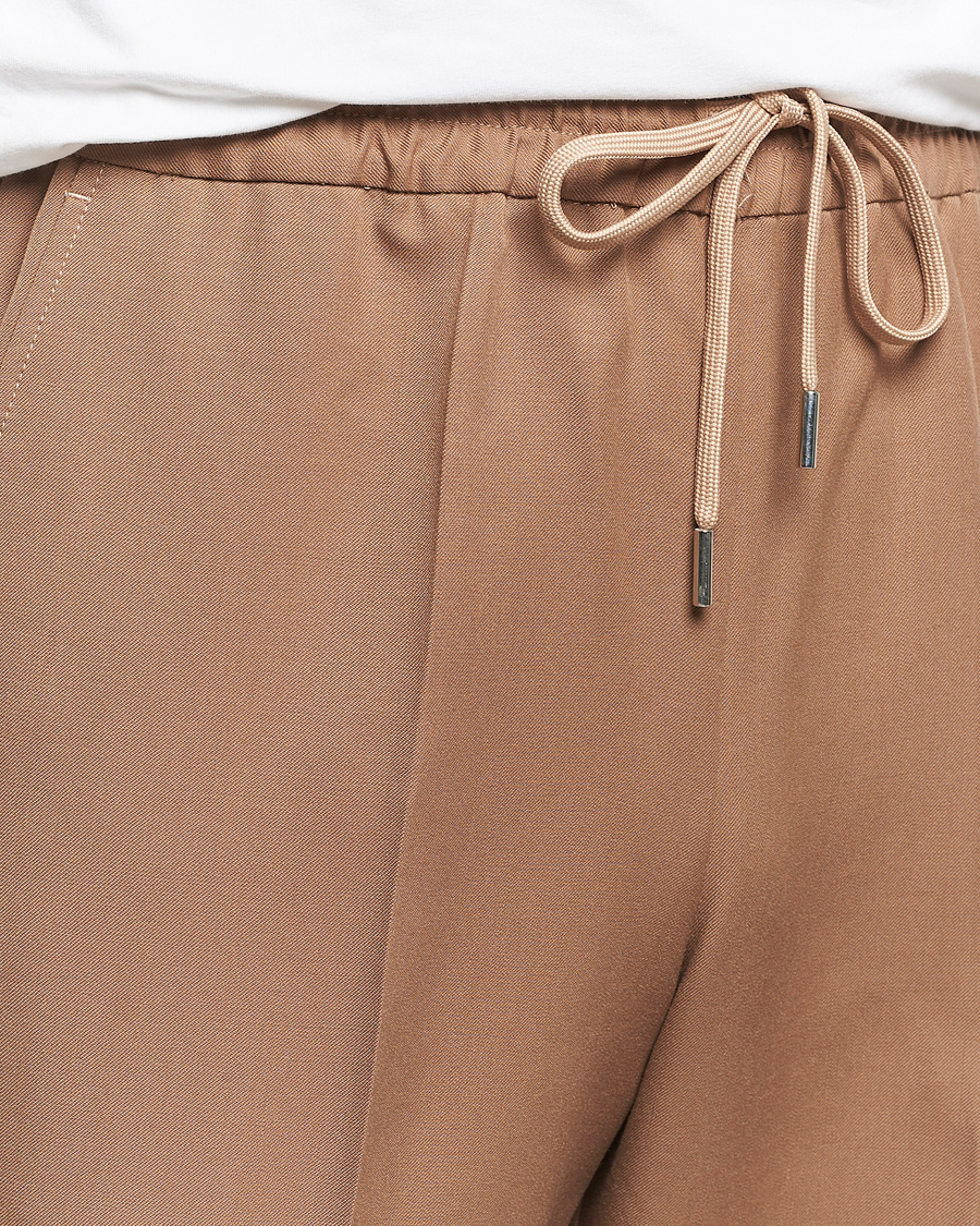 Men | Trousers | Drôle de Monsieur | Drawstring Trousers Brown