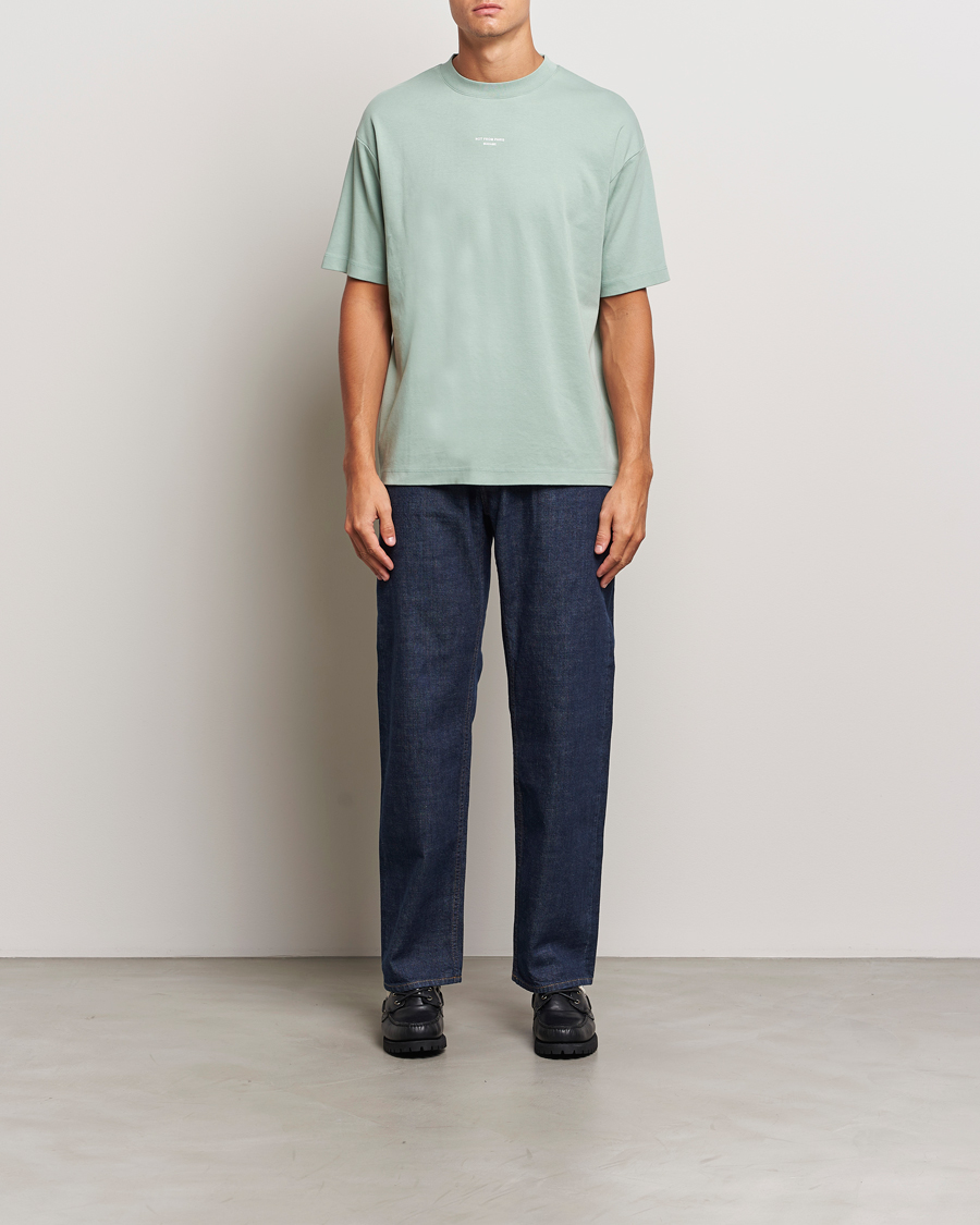 Men | T-Shirts | Drôle de Monsieur | Classic Slogan T-Shirt Water Green