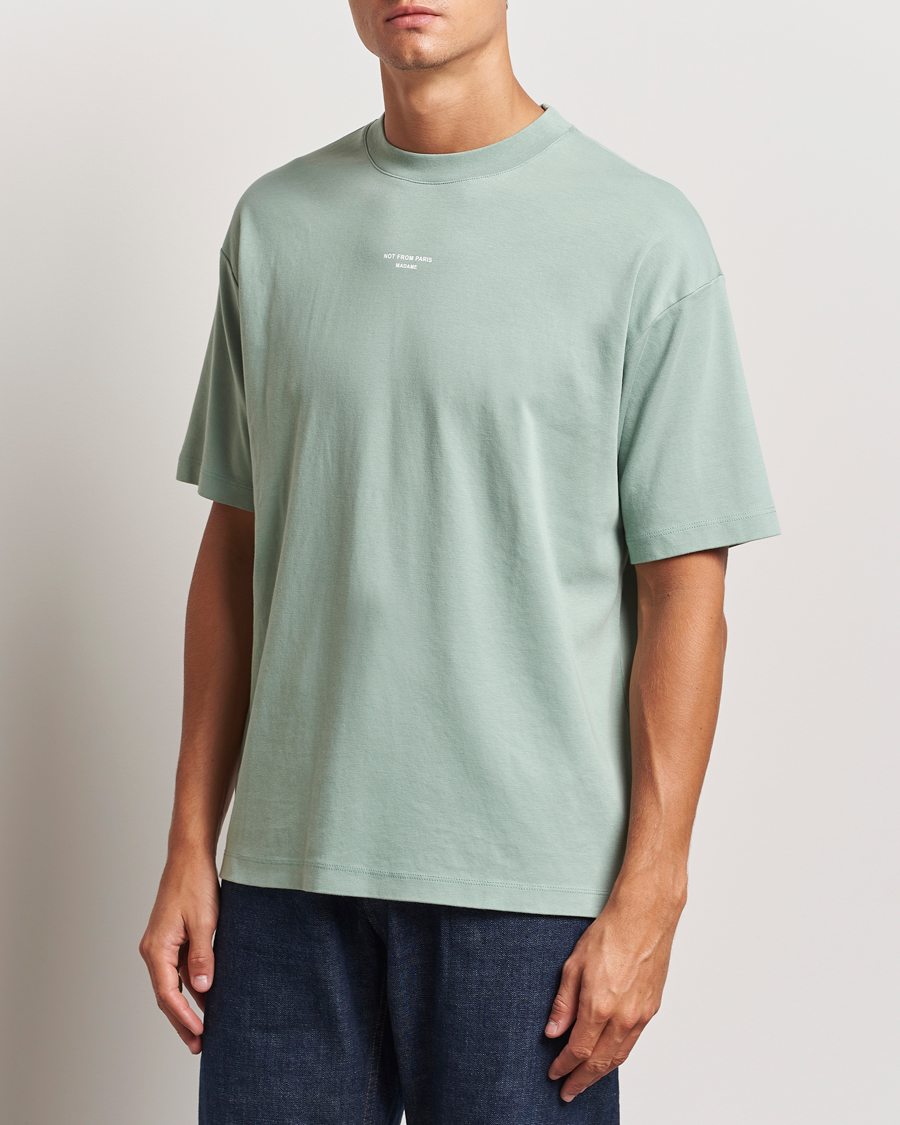 Men | T-Shirts | Drôle de Monsieur | Classic Slogan T-Shirt Water Green