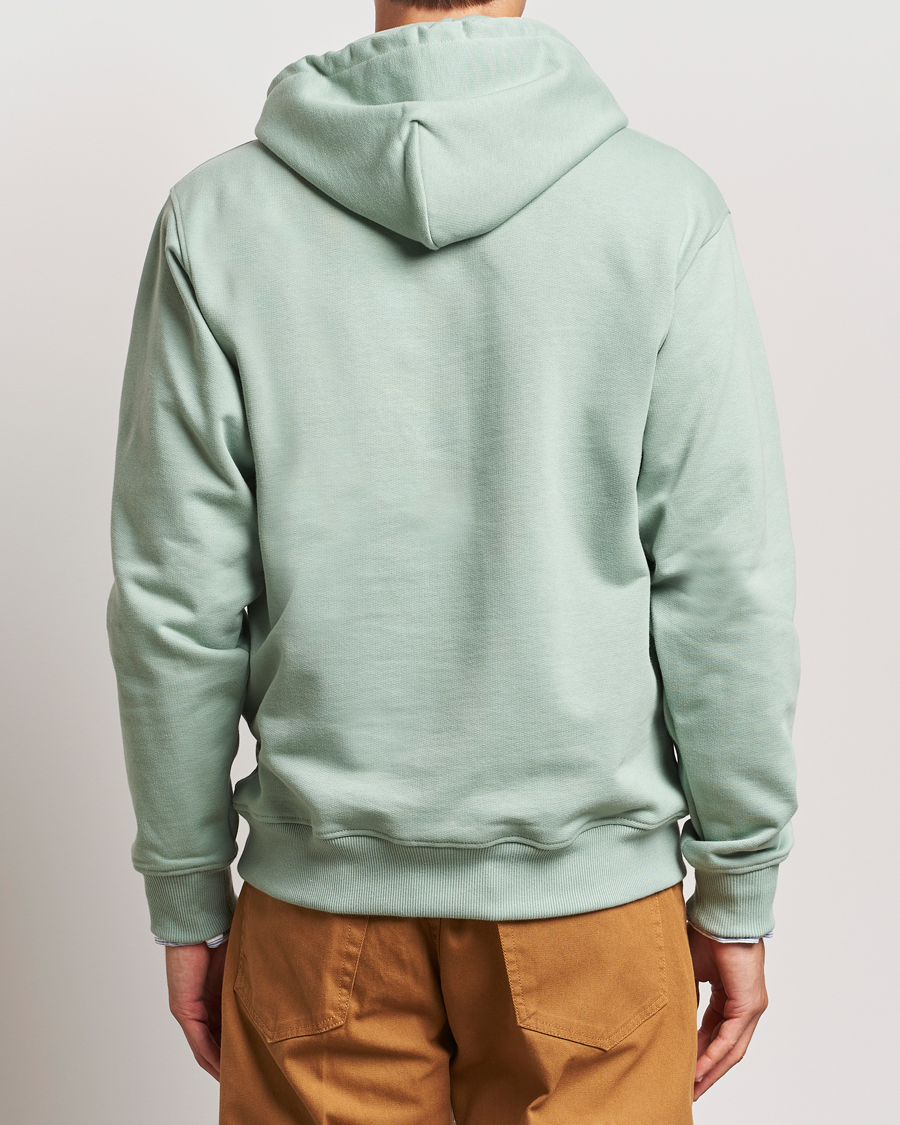 Men | Sweaters & Knitwear | Drôle de Monsieur | Classic Slogan Hoodie Water Green