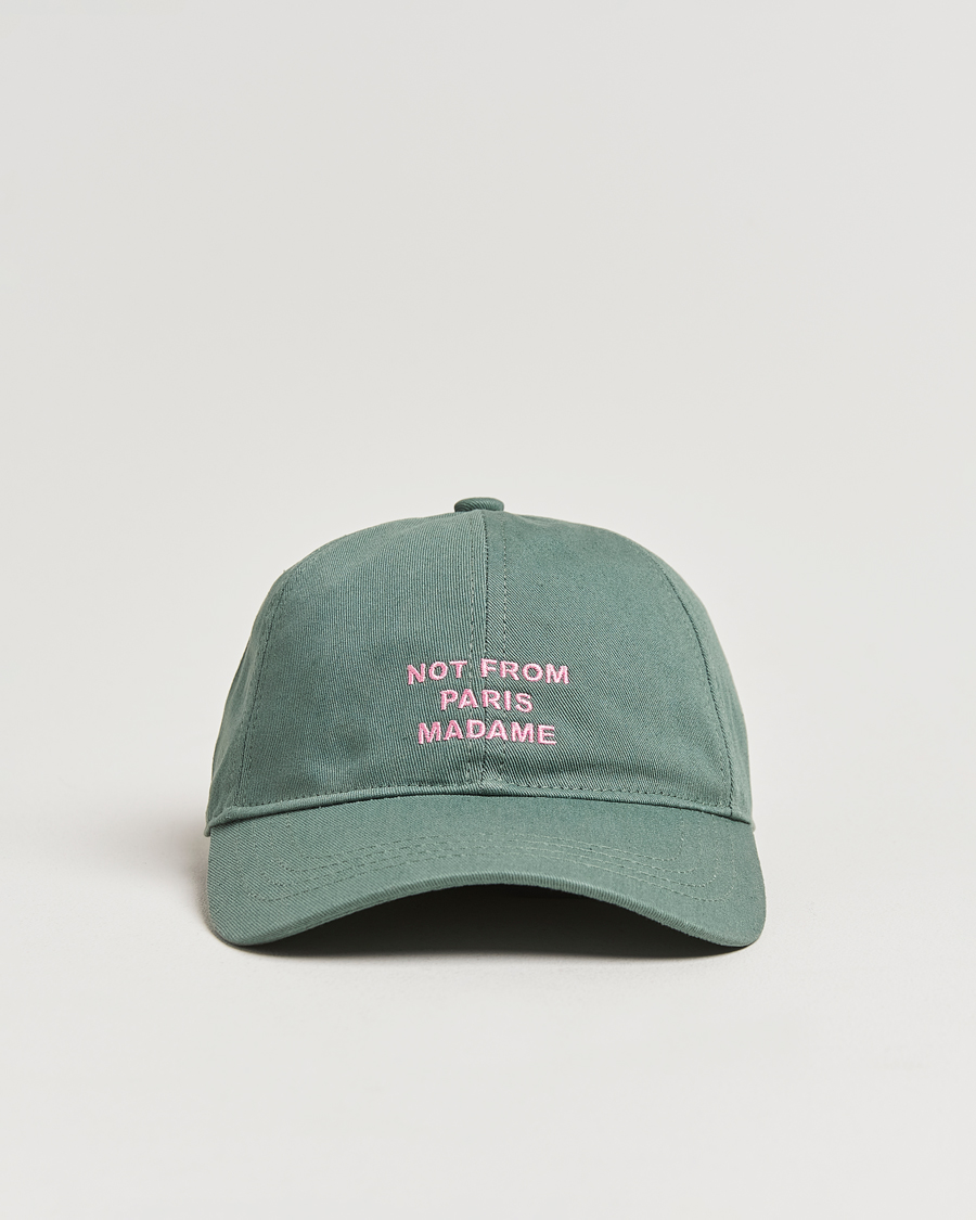 Men | Drôle de Monsieur Slogan Baseball Cap Water Green | Drôle de Monsieur | Slogan Baseball Cap Water Green