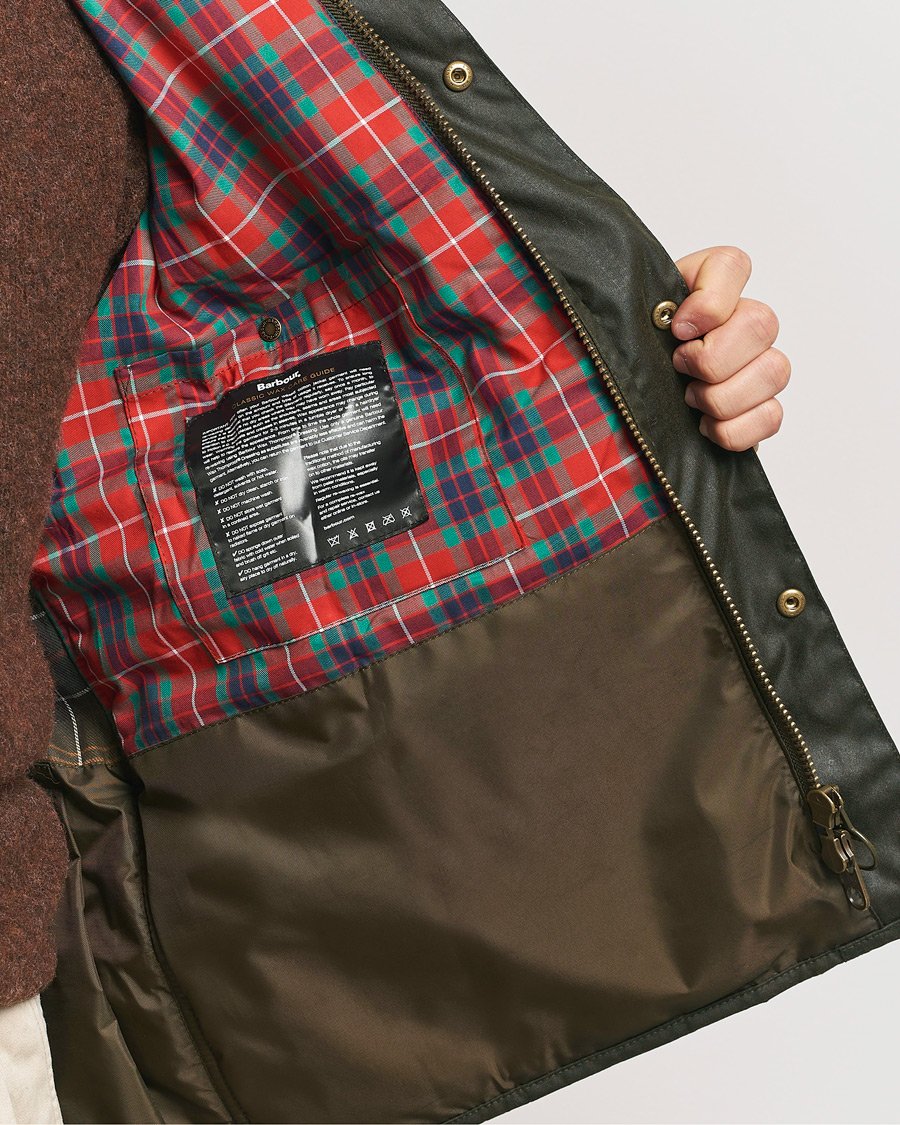 Men | Coats & Jackets | Baracuta | x Barbour Wax Gilet Olive