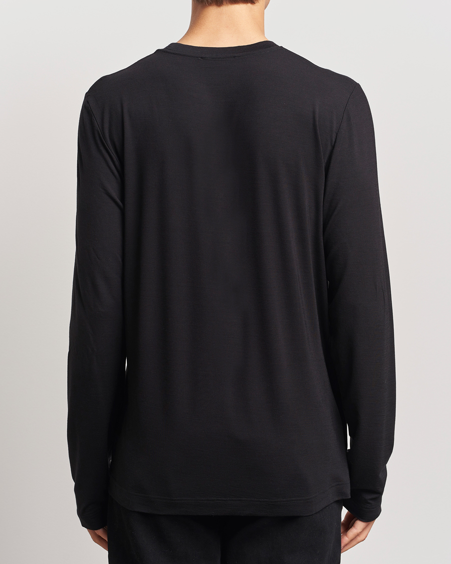 Men | T-Shirts | CDLP | Wool Long Sleeve T-Shirt Black
