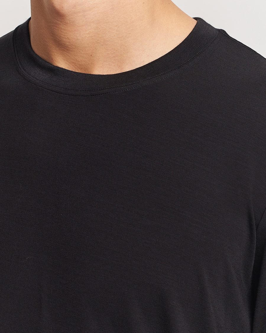 Men | T-Shirts | CDLP | Wool Long Sleeve T-Shirt Black