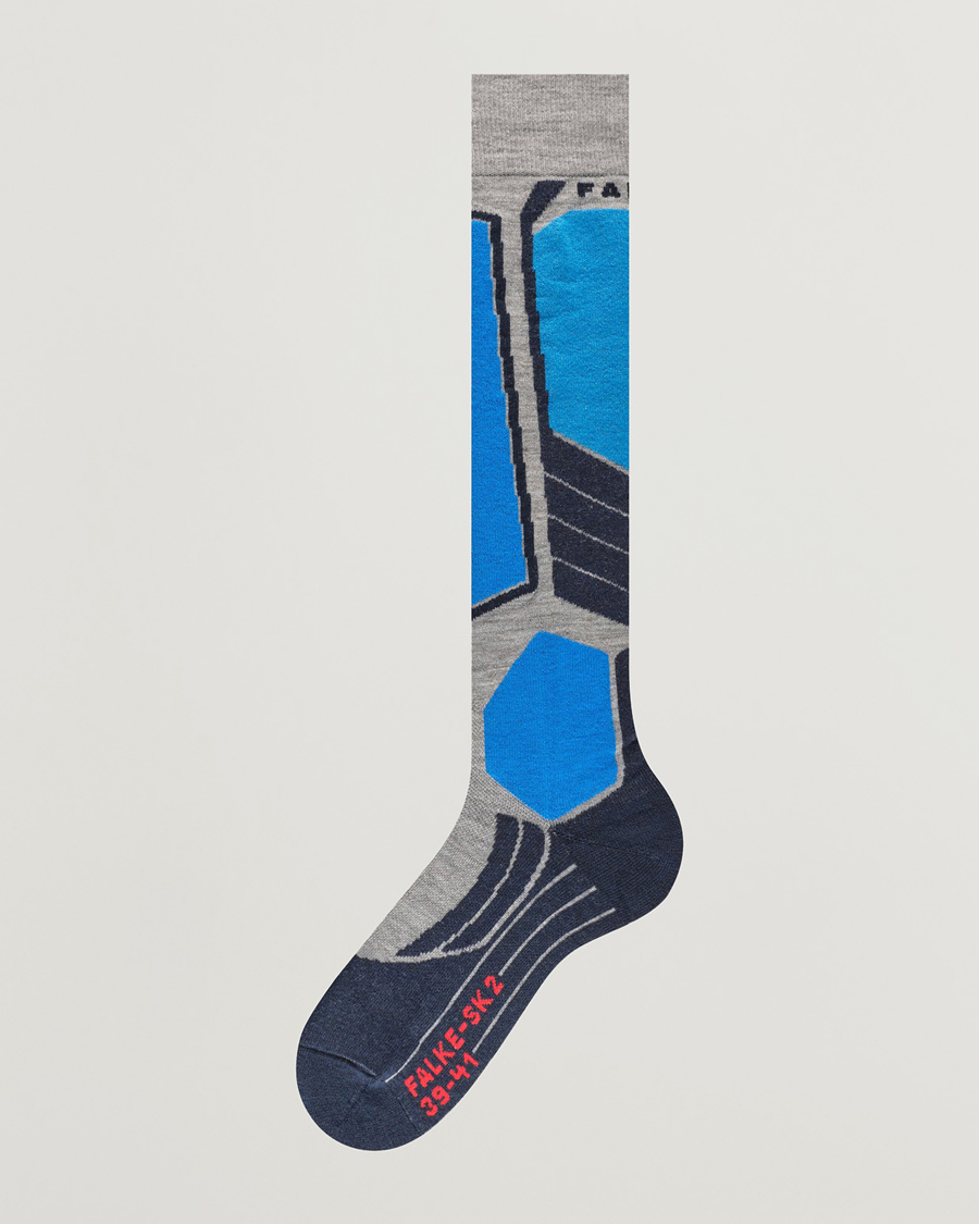 Men | Underwear & Socks | Falke Sport | SK2 Intermediate Wool Knee High Socks Light Grey