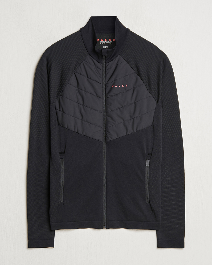 Men | Sweaters & Knitwear | Falke Sport | Running Jacket Black