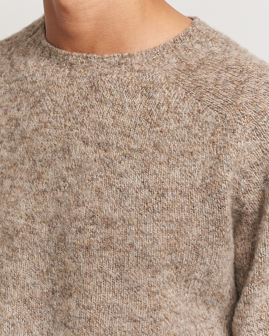 Men | Sweaters & Knitwear | Howlin' | Brushed Wool Sweater Mixed Shrooms