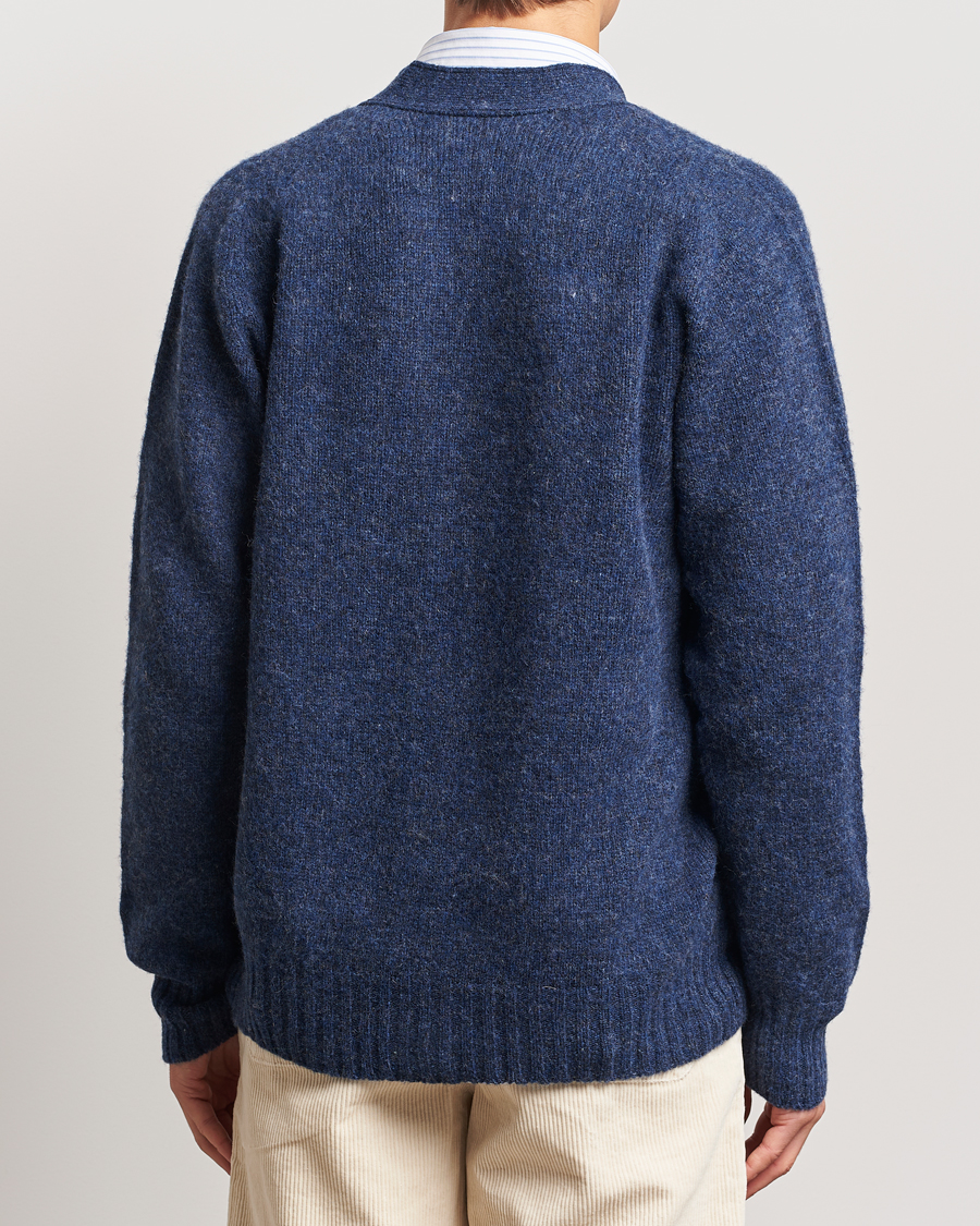 Men | Sweaters & Knitwear | Howlin' | Shaggy Bear Cardigan Denim