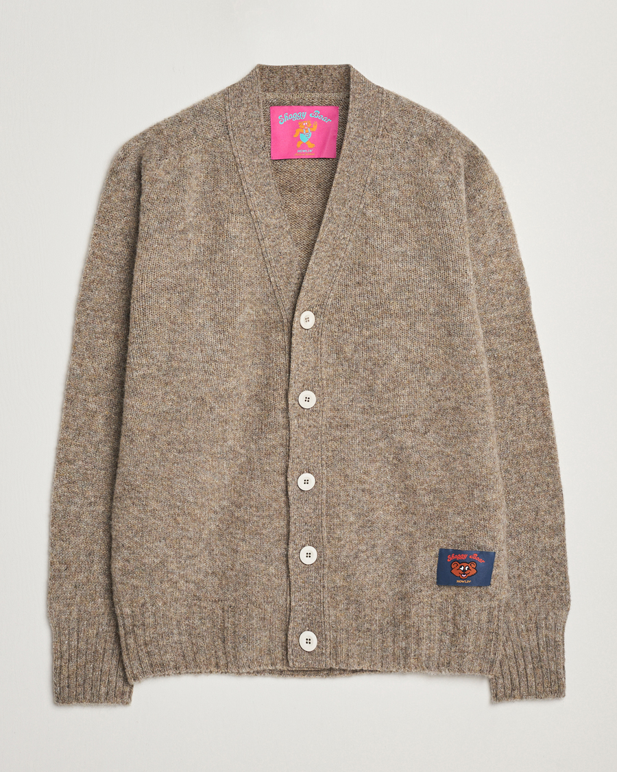 Men | Sweaters & Knitwear | Howlin' | Shaggy Bear Cardigan Reflection