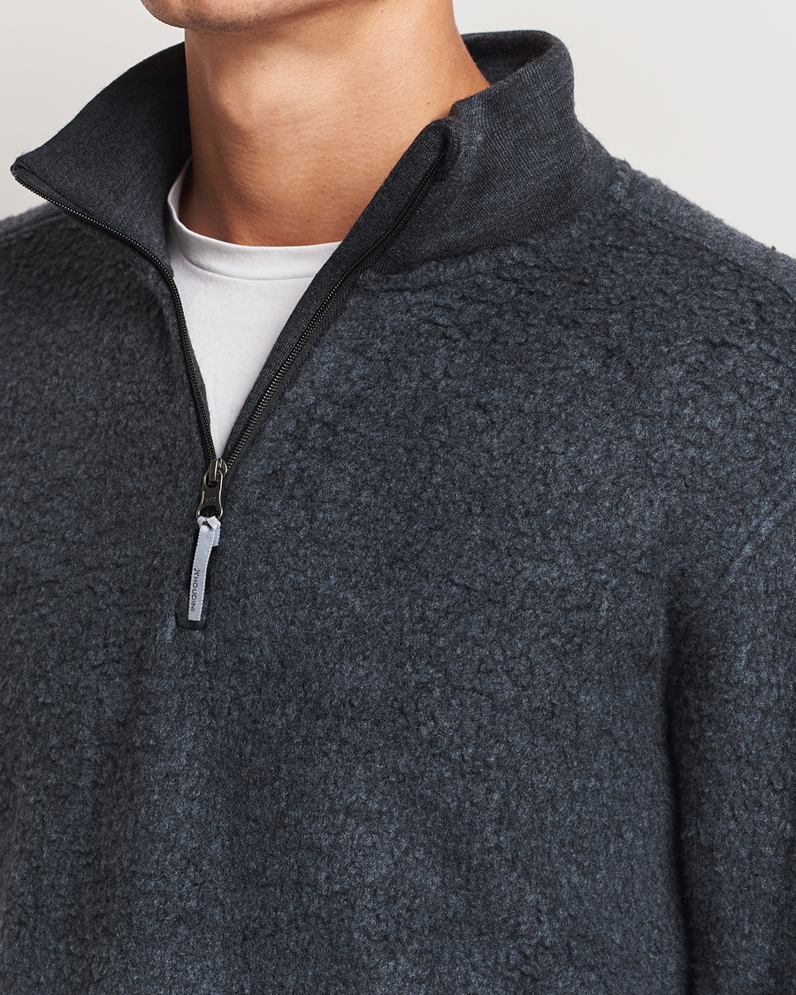 Men | Sweaters & Knitwear | Houdini | Alto Merino Half Zip True Black