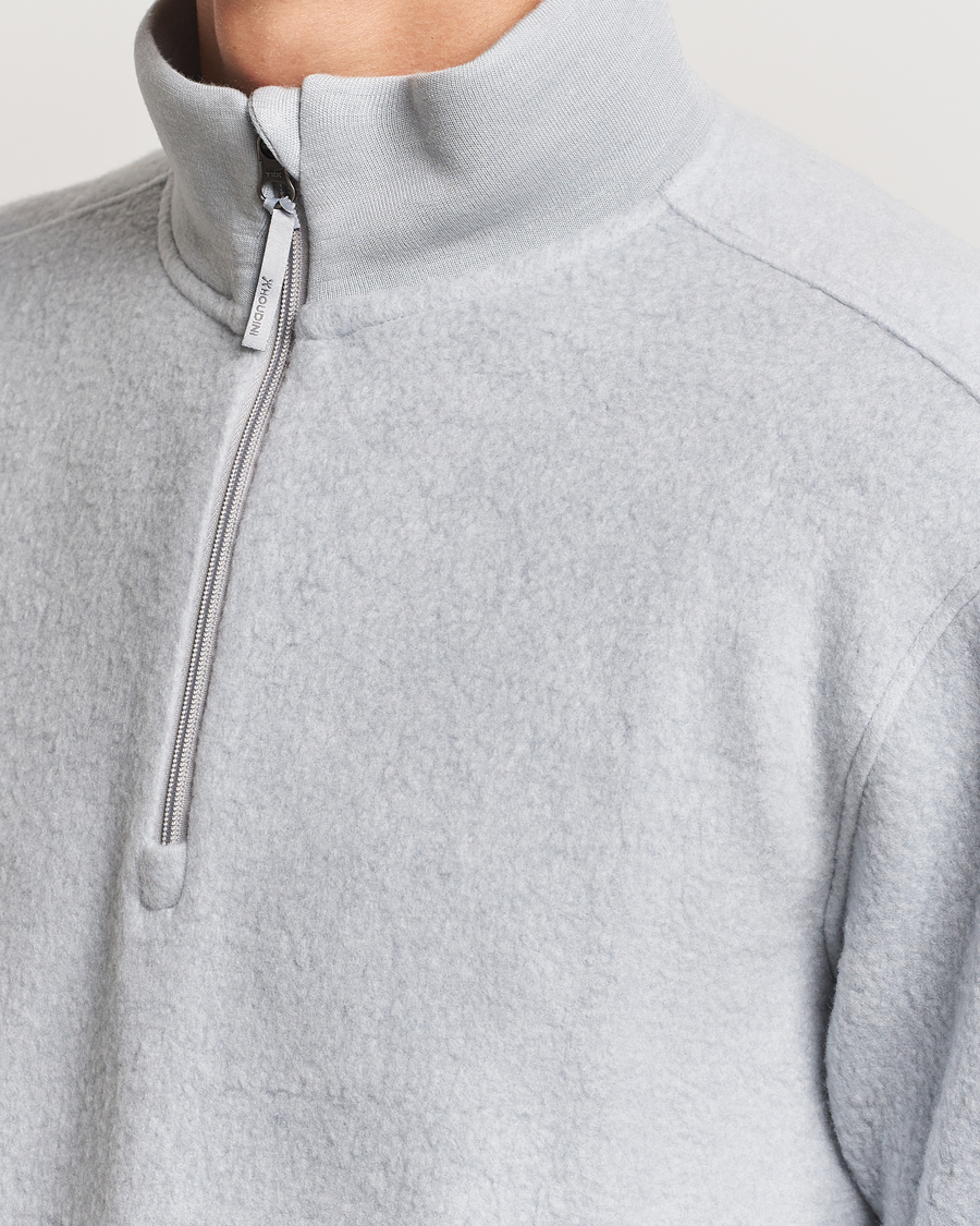 Men | Sweaters & Knitwear | Houdini | Alto Wool/Tencel Half Zip Cloudy Grey