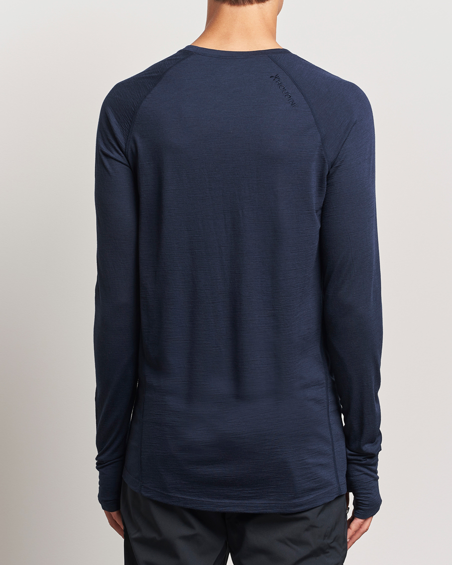 Men | Sweaters & Knitwear | Houdini | Desoli Merino Light Crew Blue Illusion