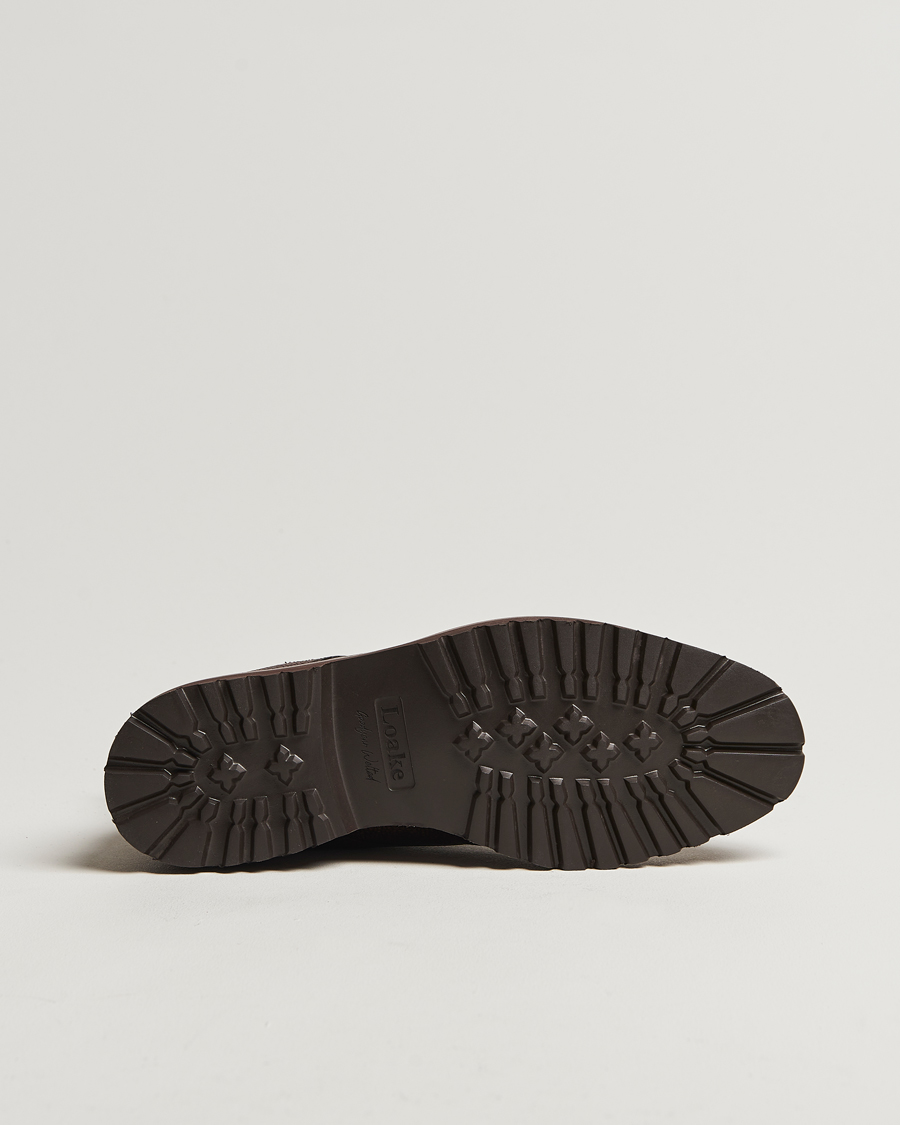 Men | Boots | Loake 1880 | Aquarius Grained Lightweight Boot Dark Brown