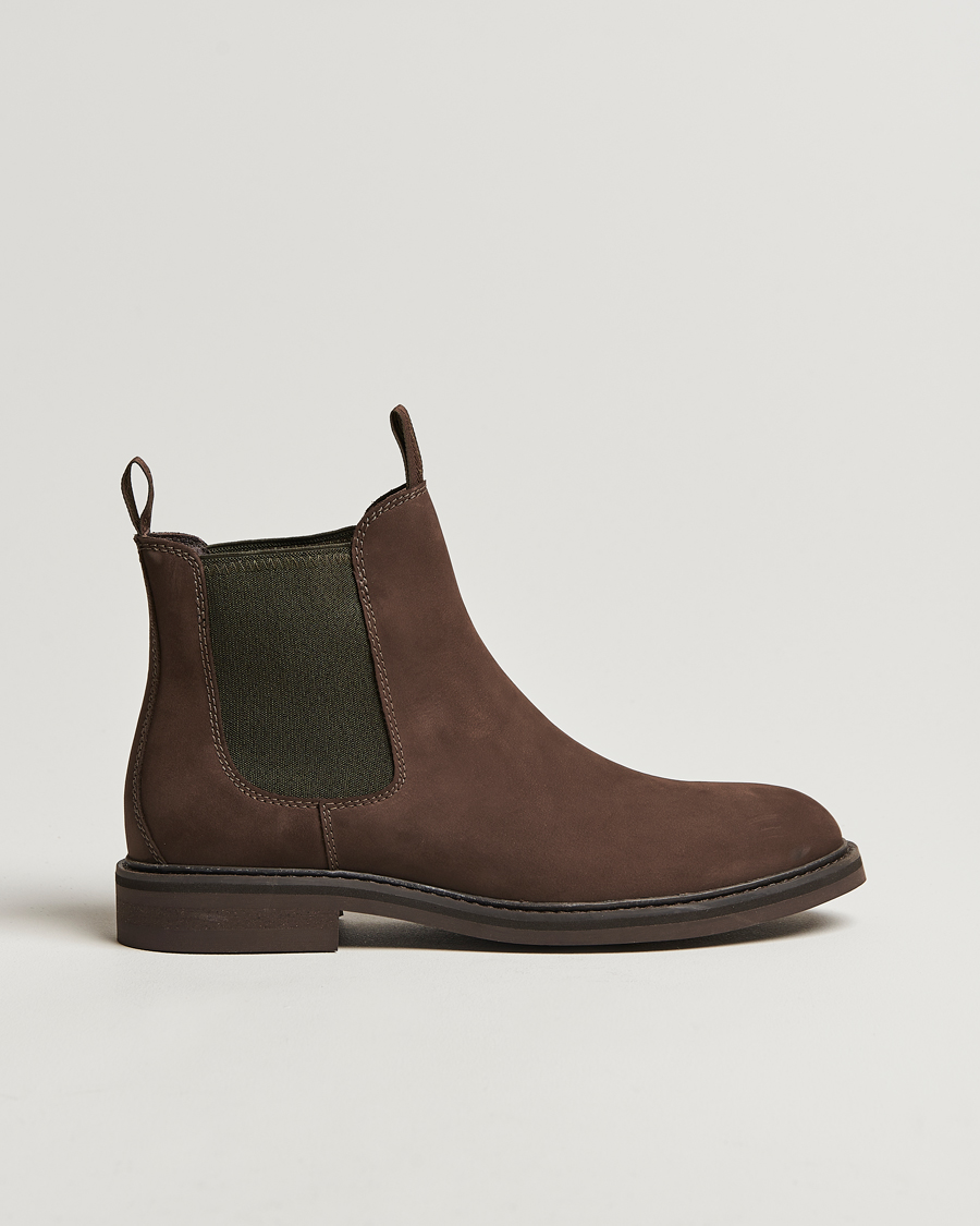 Men | Boots | Loake Shoemakers | Ducksworth Waterproof Chelsea Boot Brown Nubuck