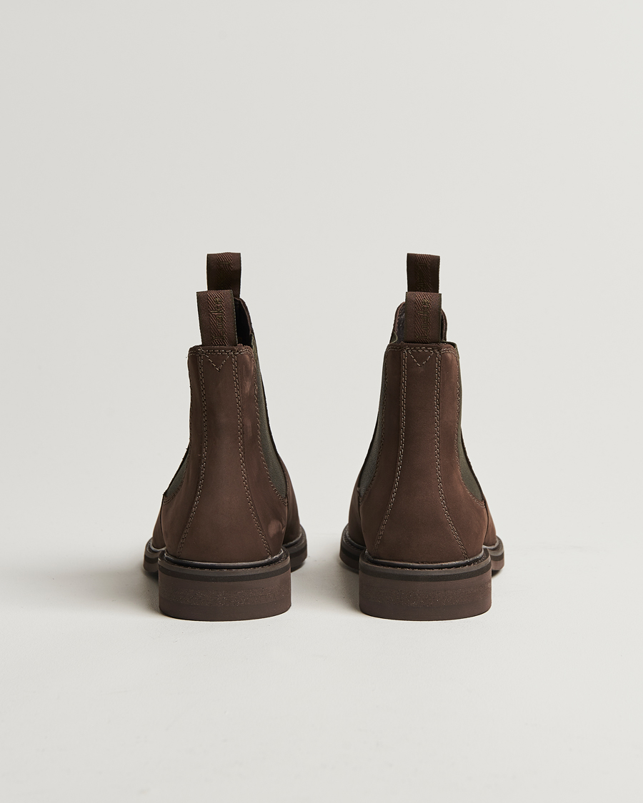 Men | Boots | Loake Shoemakers | Ducksworth Waterproof Chelsea Boot Brown Nubuck