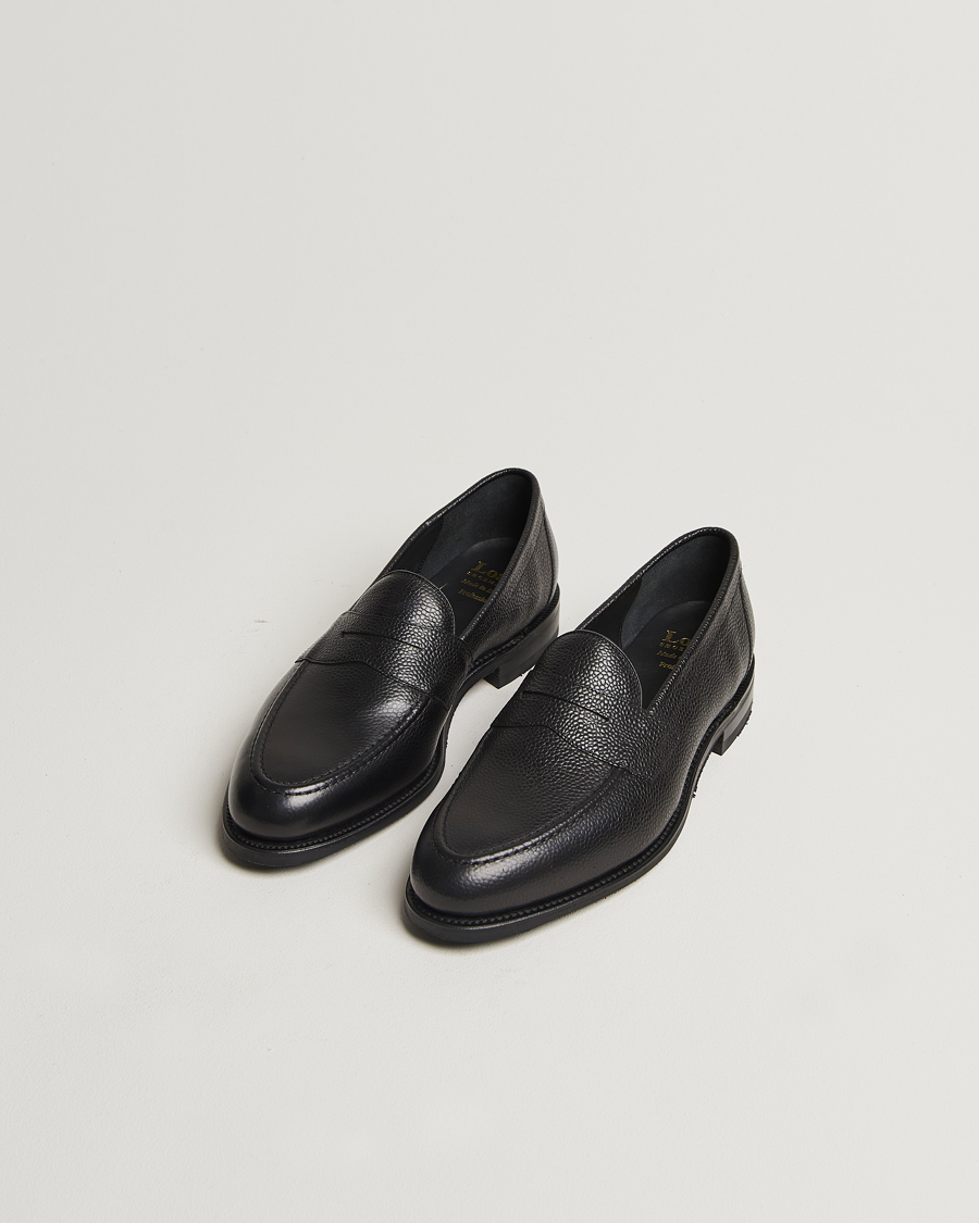 Men | Loafers | Loake Shoemakers | Imperial Grained Penny Loafer Black