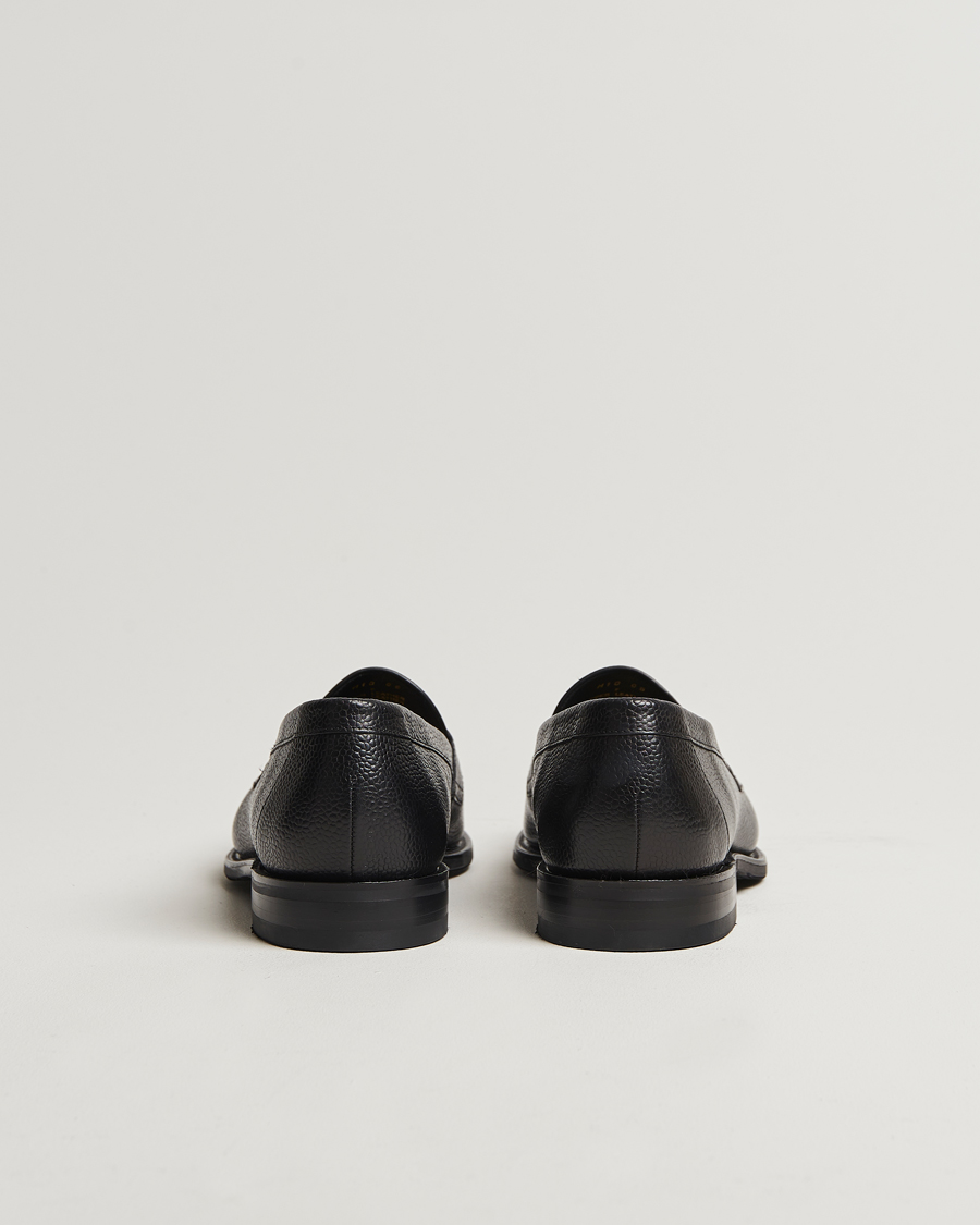 Men | Loafers | Loake 1880 | Imperial Grained Penny Loafer Black