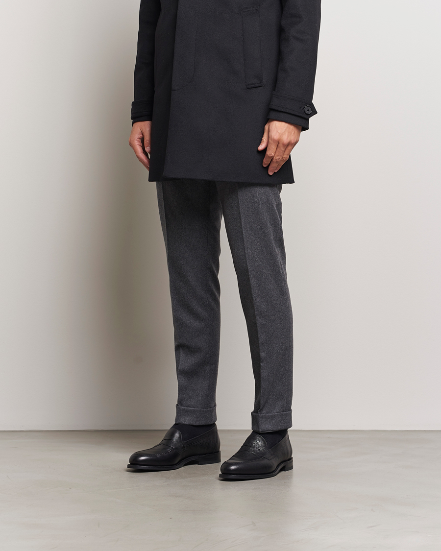 Men | Loafers | Loake 1880 | Imperial Grained Penny Loafer Black