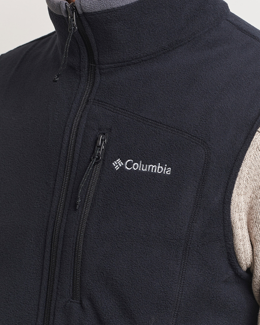 Men | Columbia Fast Trek Full Zip Fleece Vest Black | Columbia | Fast Trek Full Zip Fleece Vest Black