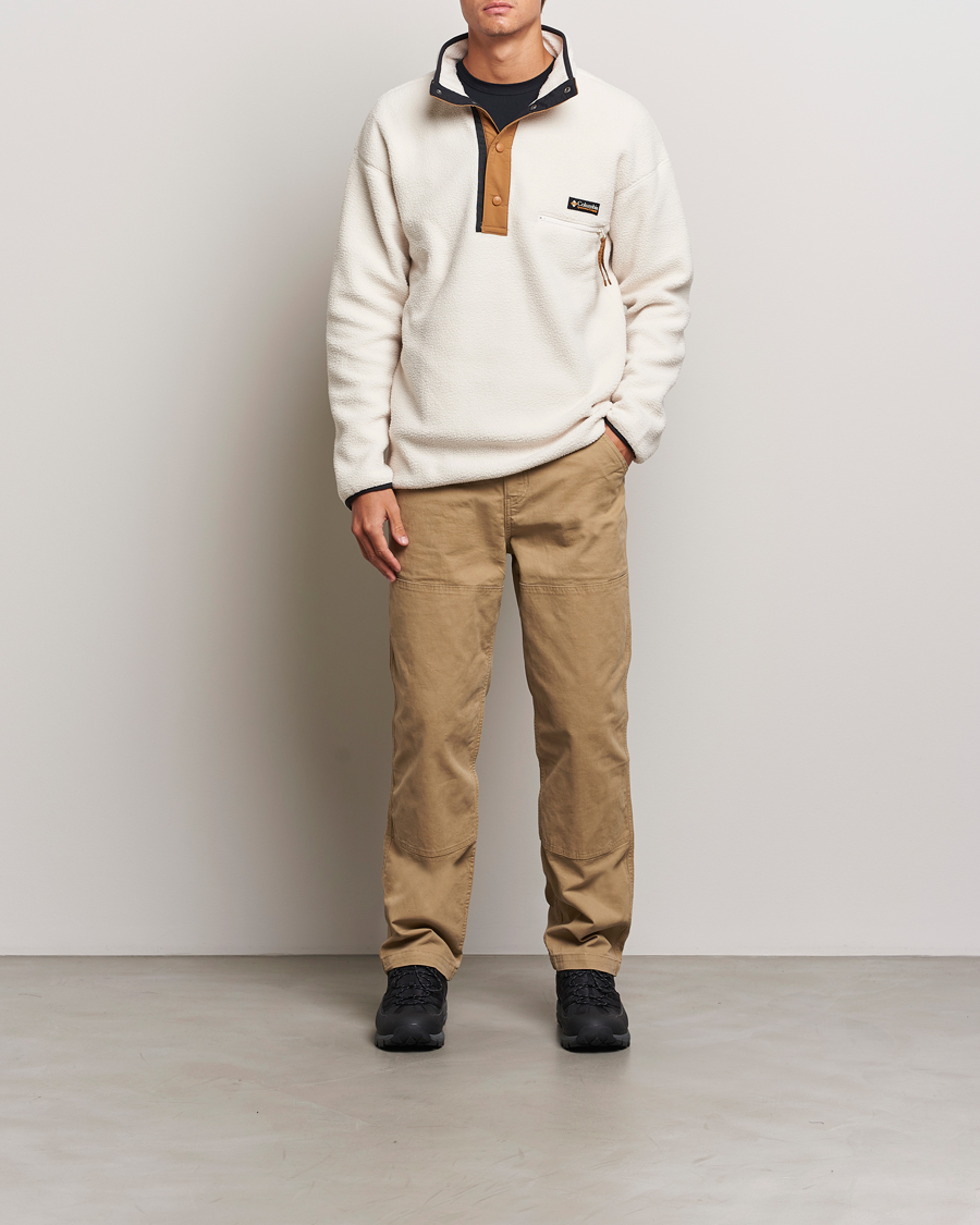 Men | Sweaters & Knitwear | Columbia | Helvetia Half Snap Fleece Chalk