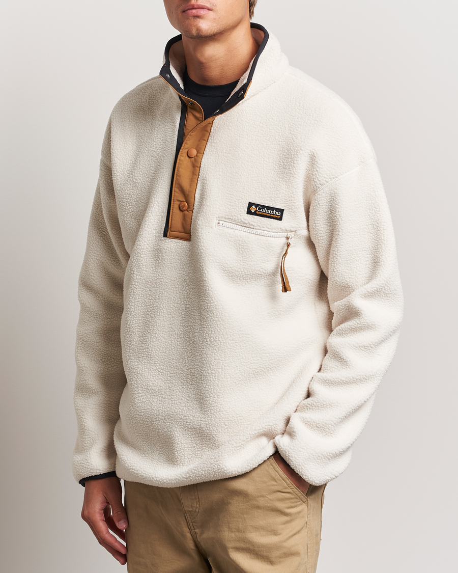 Men | Sweaters & Knitwear | Columbia | Helvetia Half Snap Fleece Chalk