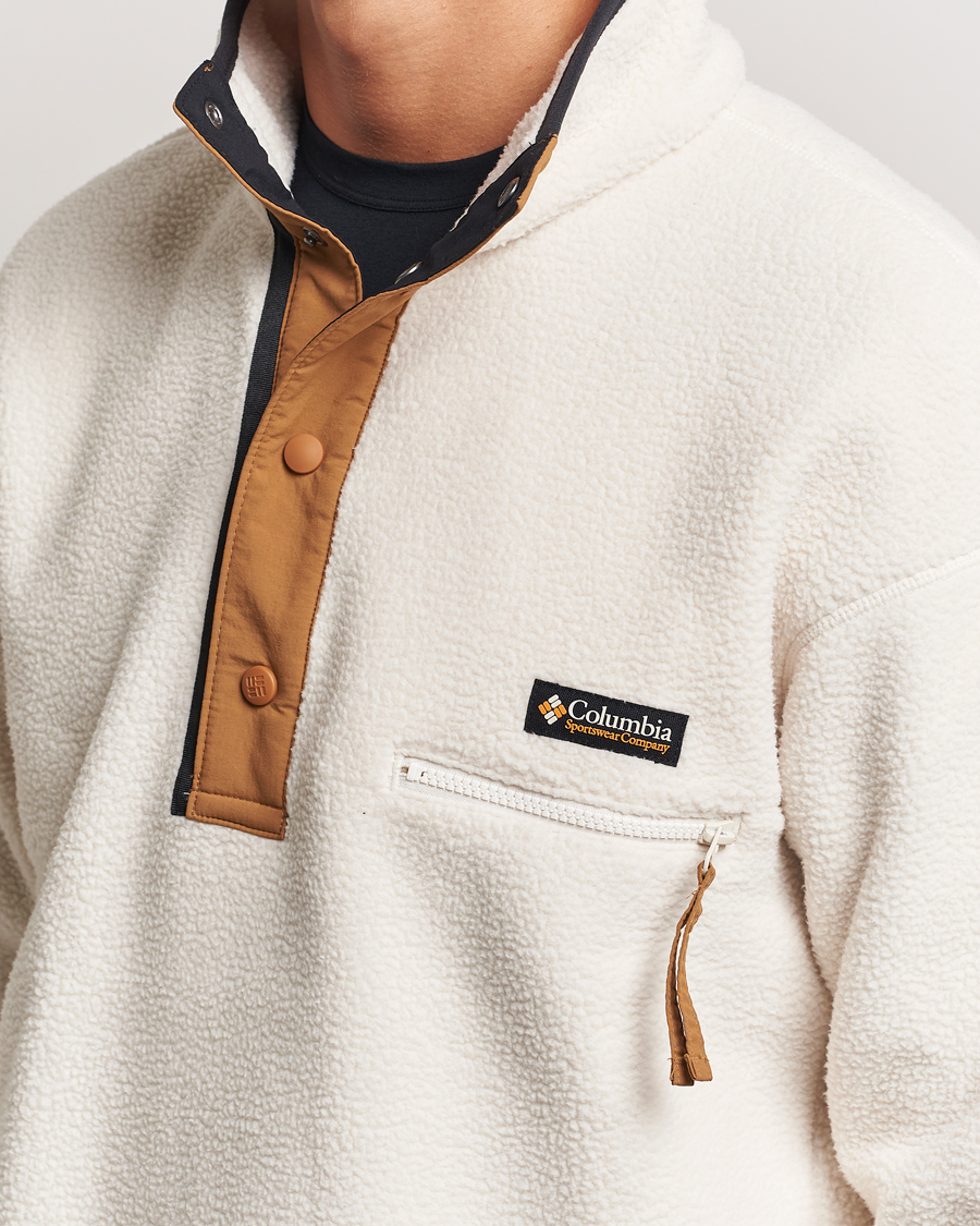 Men | Sweaters & Knitwear | Columbia | Helvetia Half Snap Fleece Chalk