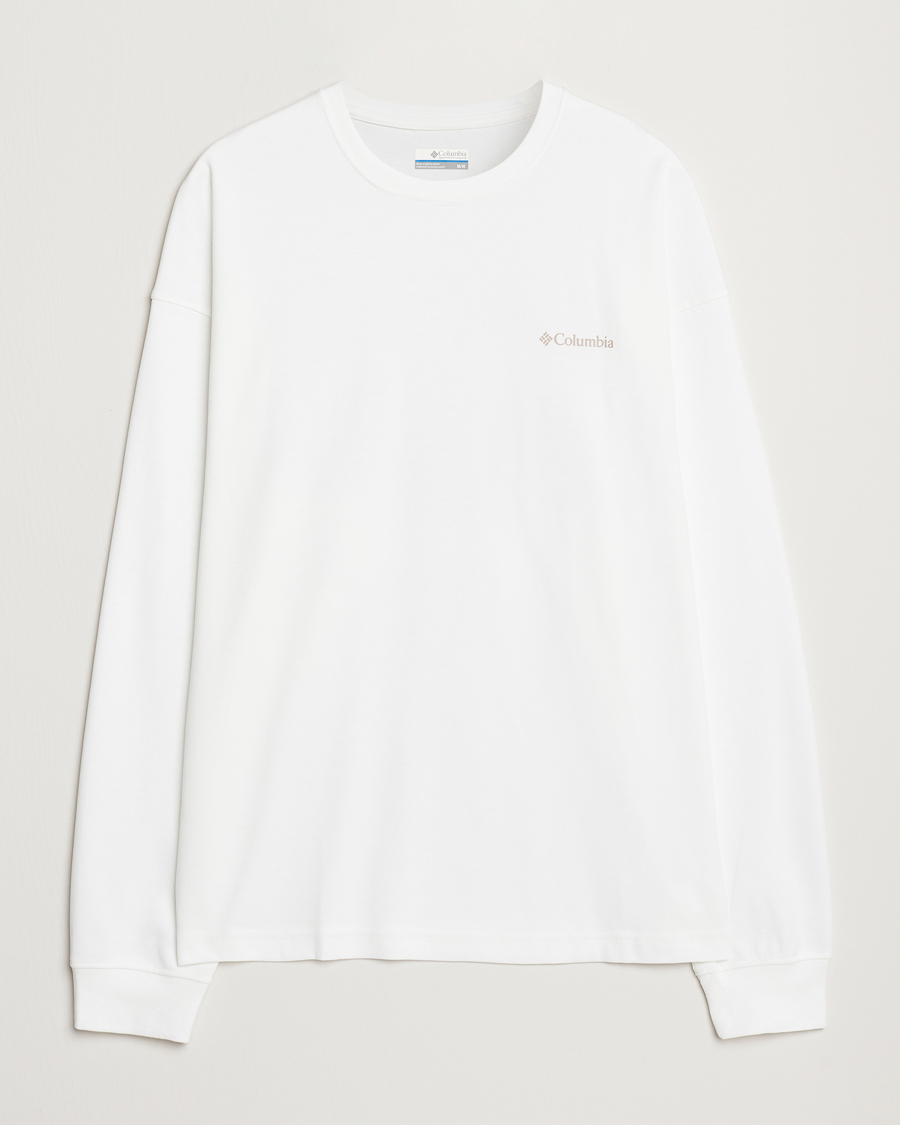 Men | T-Shirts | Columbia | Duxbery Relaxed Long Sleeve T-Shirt White