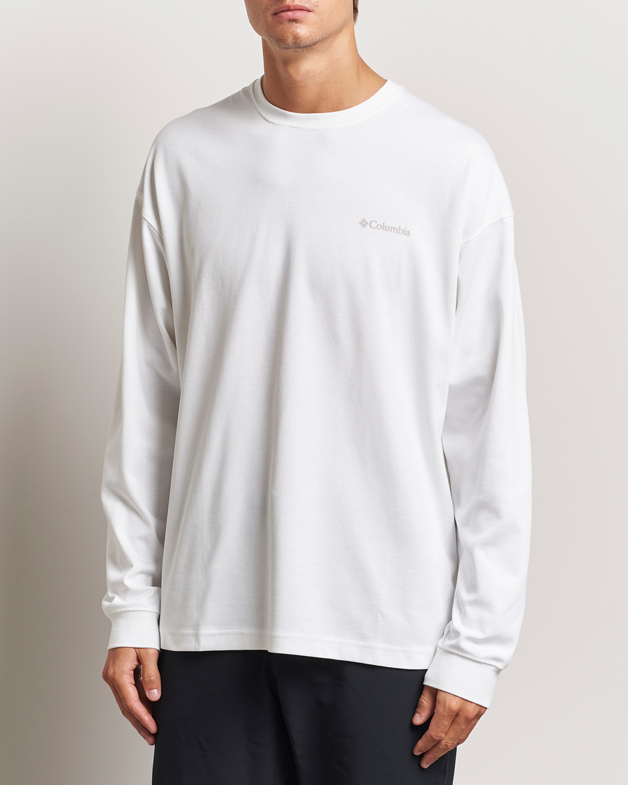 Men | T-Shirts | Columbia | Duxbery Relaxed Long Sleeve T-Shirt White