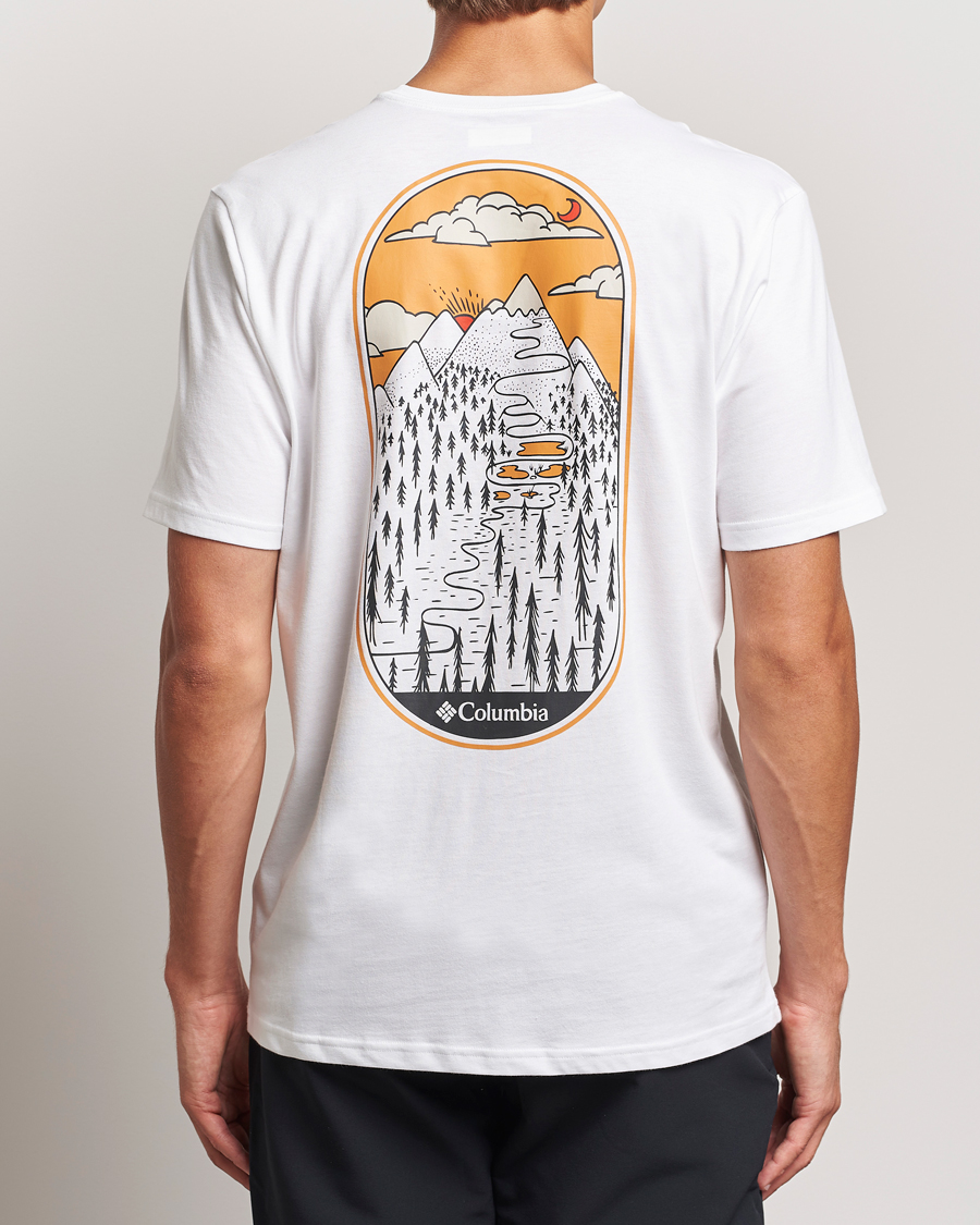 Men | T-Shirts | Columbia | Rockaway River Back T-Shirt White