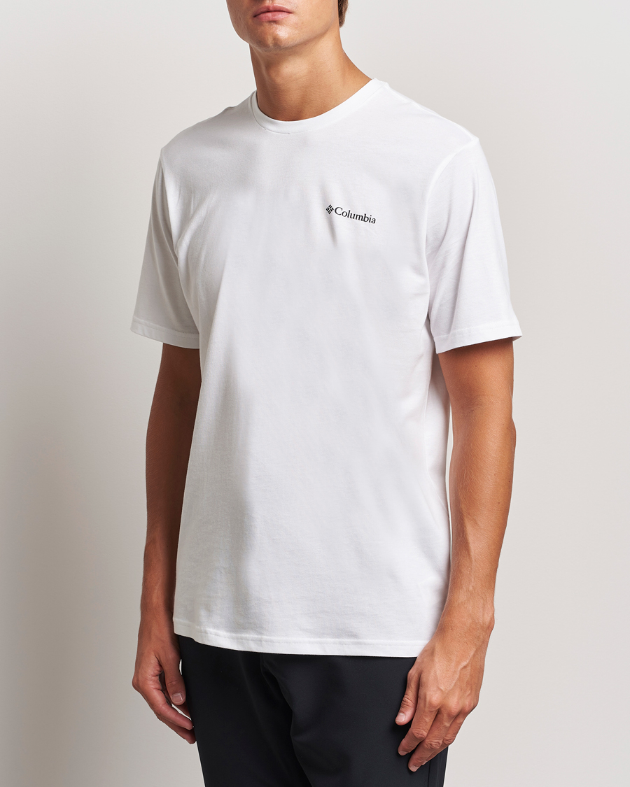 Men | T-Shirts | Columbia | Rockaway River Back T-Shirt White