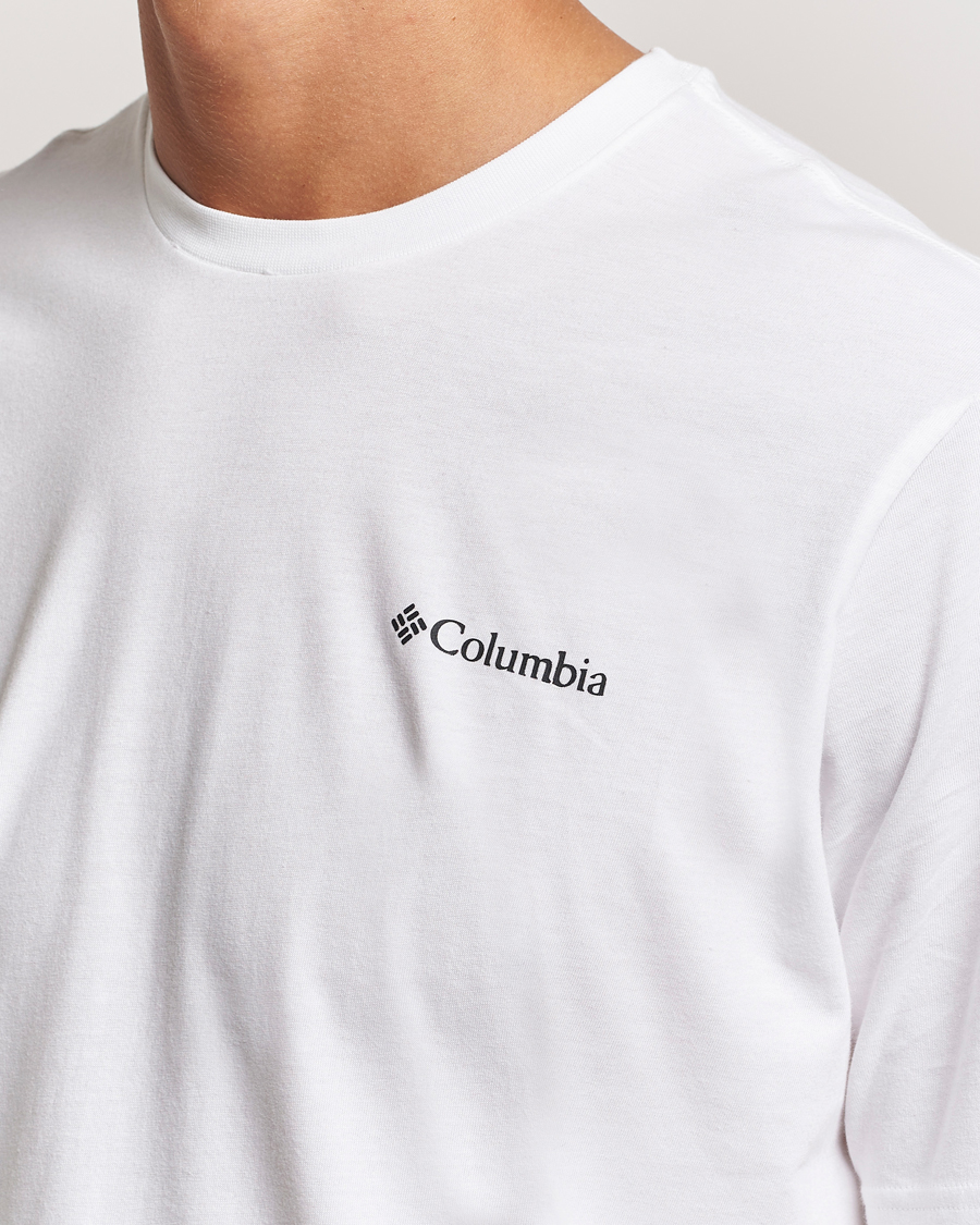 Men | T-Shirts | Columbia | Rockaway River Back T-Shirt White