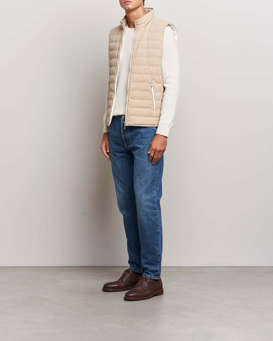 Men | Coats & Jackets | Brunello Cucinelli | Nylon Gilet Sand