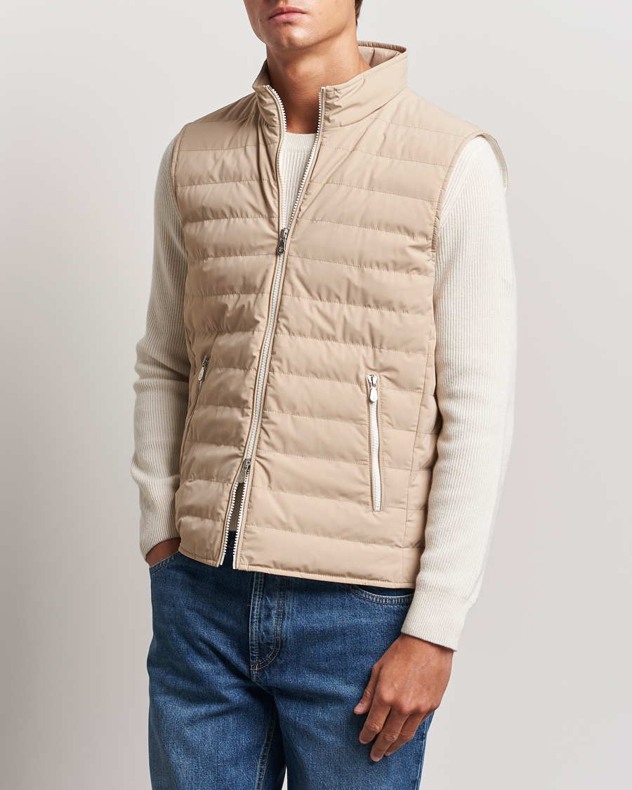 Men | Coats & Jackets | Brunello Cucinelli | Nylon Gilet Sand
