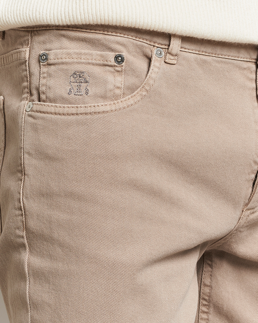 Men | Trousers | Brunello Cucinelli | Traditional Fit 5-Pocket Pants Beige