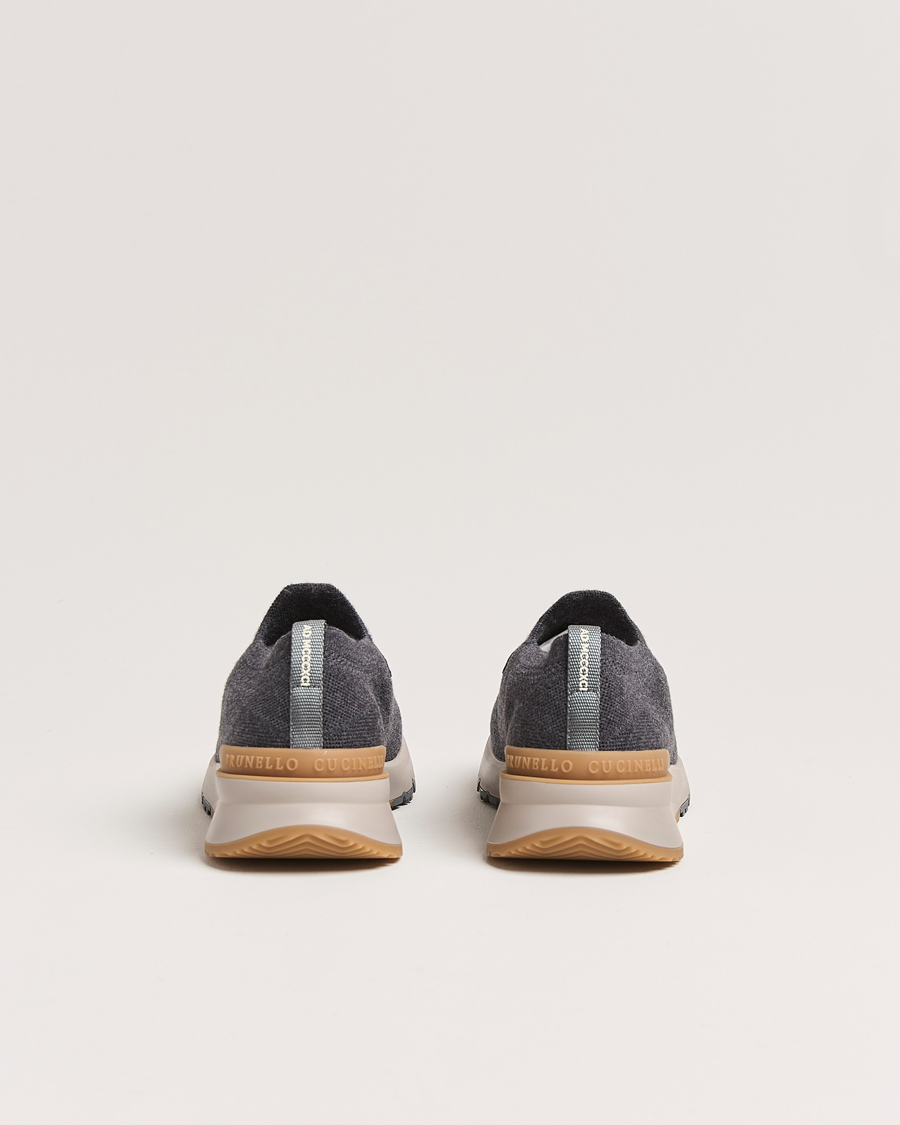 Men | Brunello Cucinelli Flannel Running Sneakers Antracite | Brunello Cucinelli | Flannel Running Sneakers Antracite