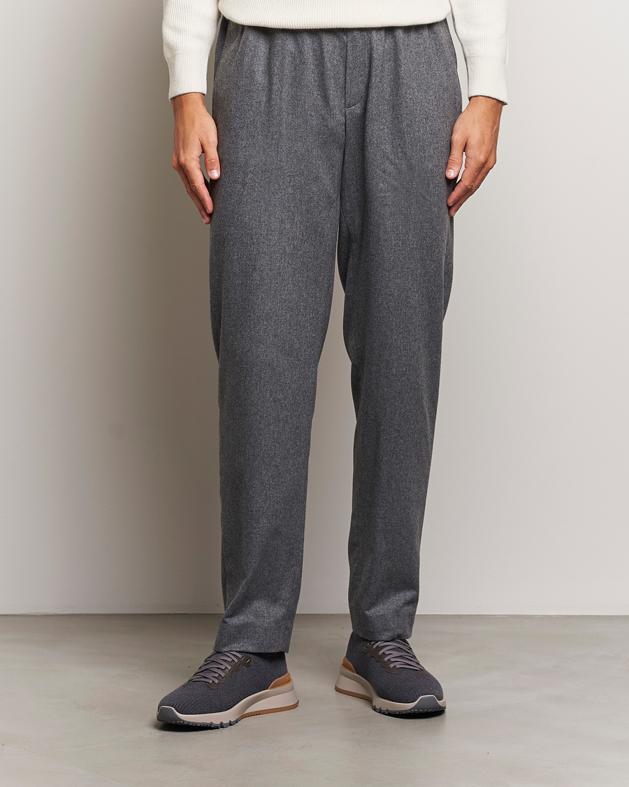 Men | Brunello Cucinelli Flannel Running Sneakers Antracite | Brunello Cucinelli | Flannel Running Sneakers Antracite